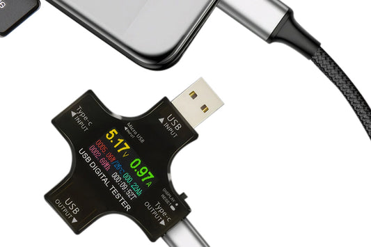 USB C Tester Digital Multimeter for Voltage Current Power Meter Charger Detector -USB Tester
