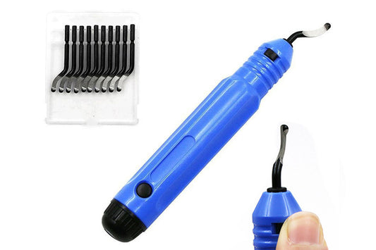 Pocket Deburring Tool 365 Degree Swivel Head with Replacement Blades Tools for Bosch