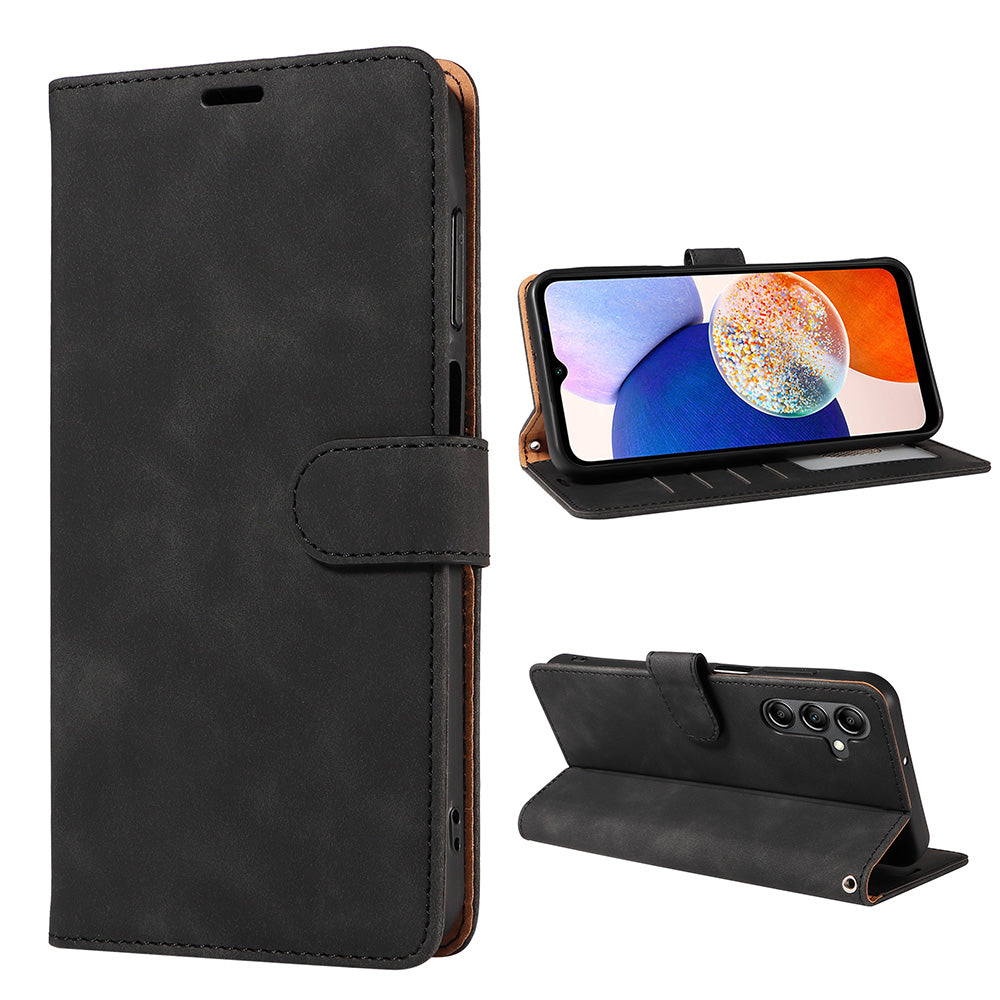 RFID Protective Flip Wallet Case for Samsung A17 A37 and A57 - Black