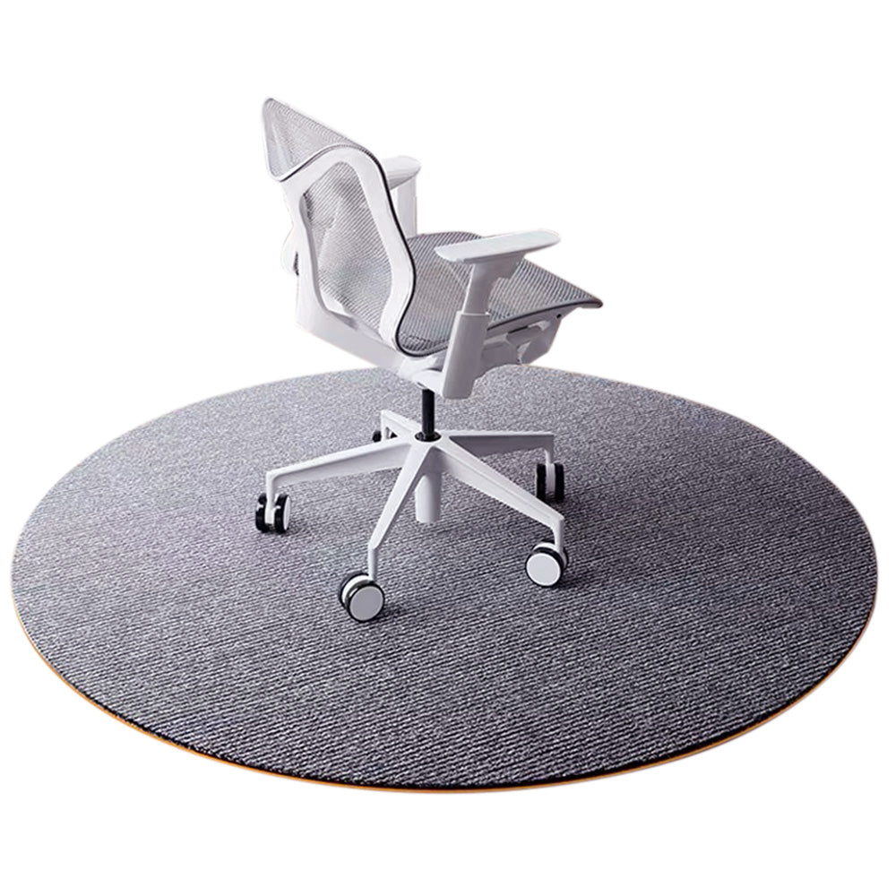 Round Office Chair Mat Anti Slip Floor Protector - Grey
