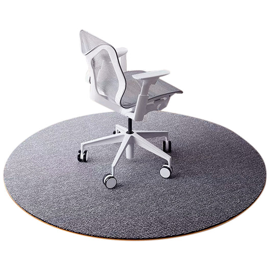 Round Office Chair Mat Anti Slip Floor Protector - Grey