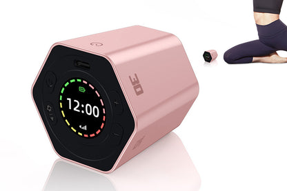 Cube Timer Rotating Timer with Vibration Adjustable Volume Countdown-Pink