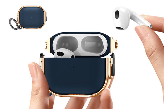 Shockproof Armor Protective Case for AirPods 4th Generation-Blue