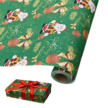 Christmas Wrapping Paper for Gift Wrap - Green