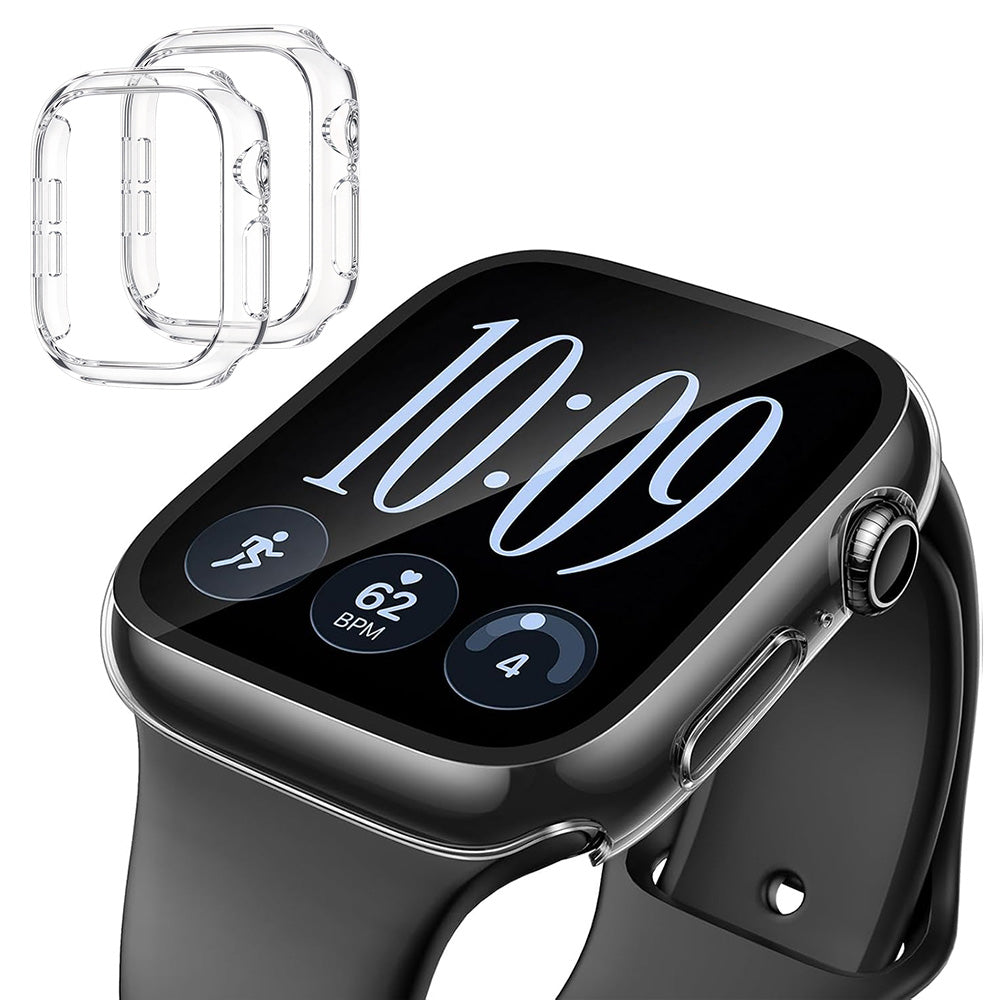 2 Piece Case and Screen Protector Set for Apple Watch Series 12 - Clear
