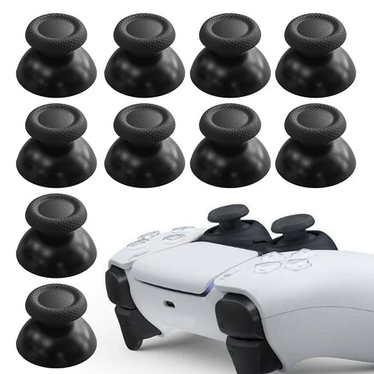 10PCS PS5 Controller Analog Stick Thumbstick Grips Replacement for Playstation 5-Black