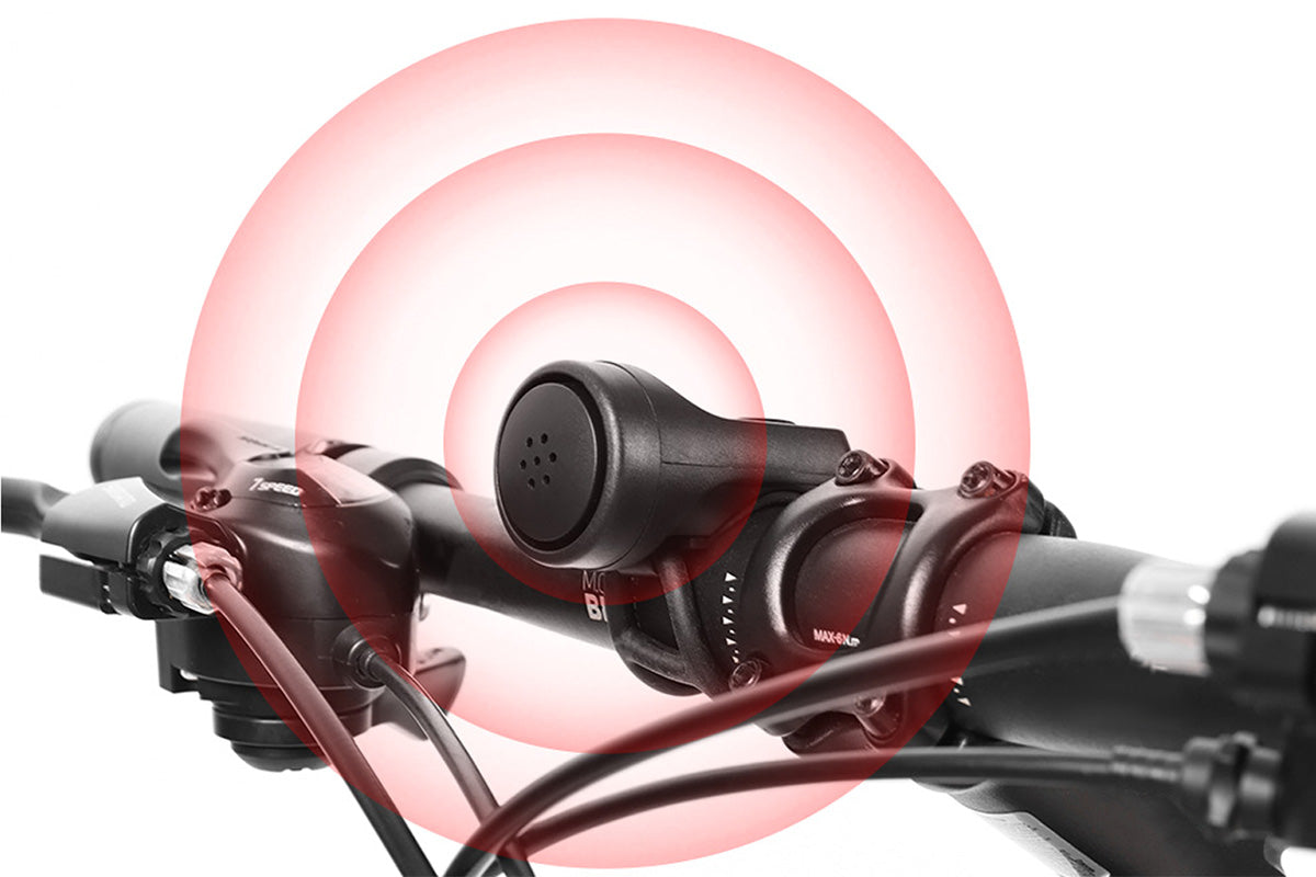 Bike Loud Horn 120dB Bicycle Handlebar Alarm Ring Bell Cycling Kit