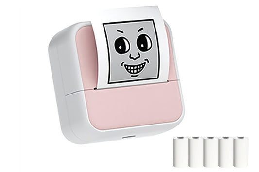 Mini Sticker Printer Portable Bluetooth Thermal Printer for Photo Notes-Pink