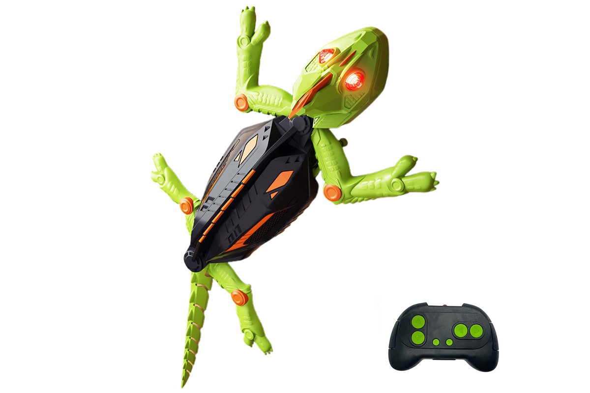 Rechargeable Wall Climbing Gecko RC Car Toy Green
