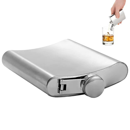 Stainless Steel Hip Flask Portable Leak Resistant Pocket Liquor Bottle