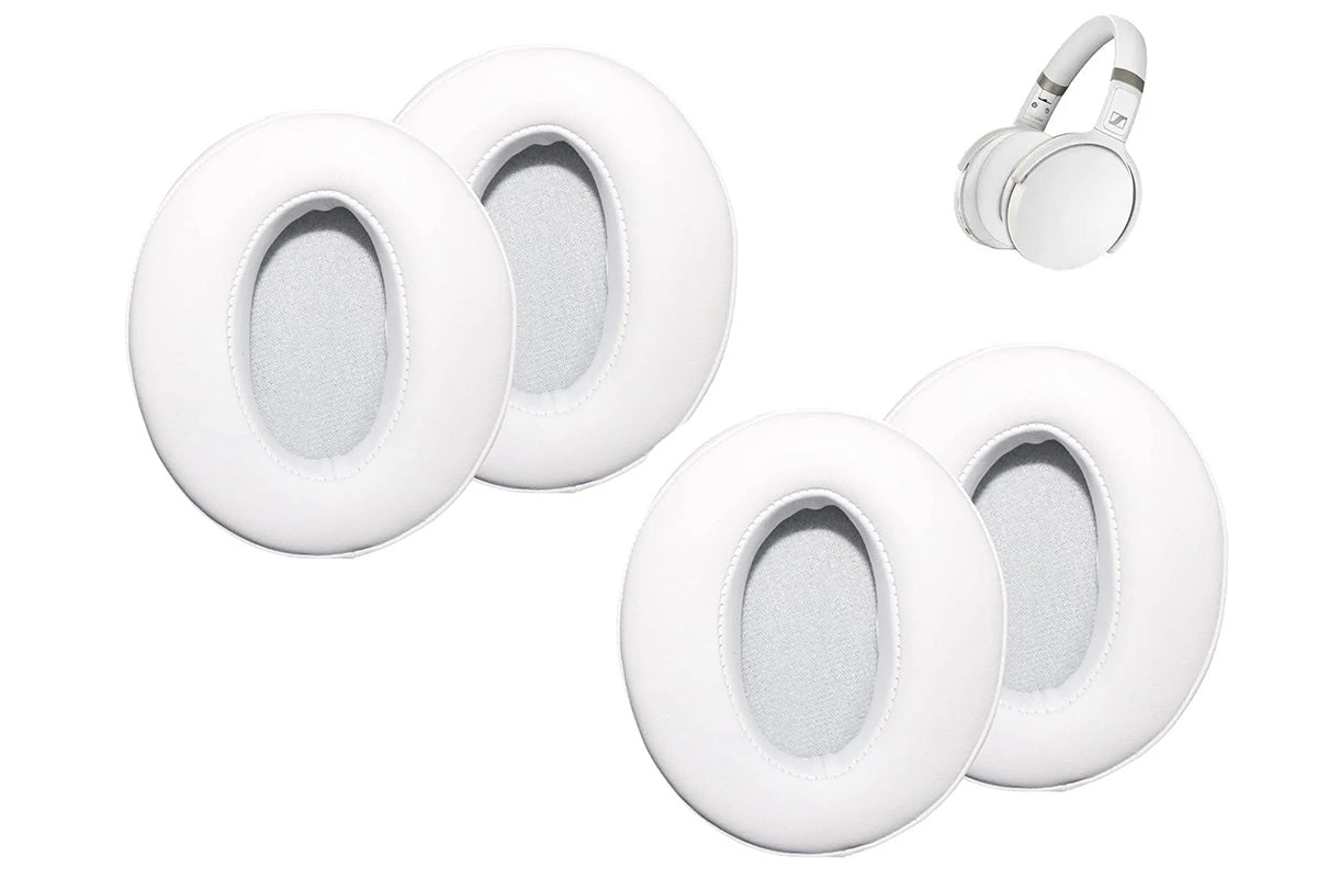 4Pcs Replacement Ear Pads for Sennheiser Headphones White