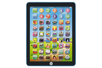 Little Ones Learning Pad to Learn Music Words Alphabet Electronic Educational Toy-Blue