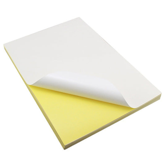 100 Sheets A4 Matte Self Adhesive Label Paper for Inkjet Laser Printers