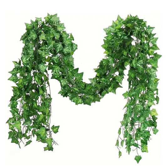 12 X 2M Artificial Ivy Vine Garland Fake Foliage Hanging Leaf Plant for Home Garden Party