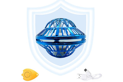 Flying Orb Ball Toy Galaxy Boomerang Hover Ball with LED Light -Blue