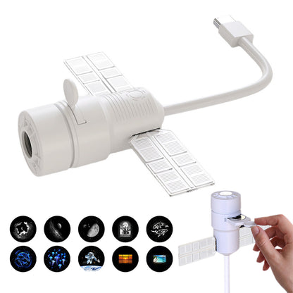 Galaxy Projector Night Light with 3 Modes and Timer - 10 Piece Projector Films