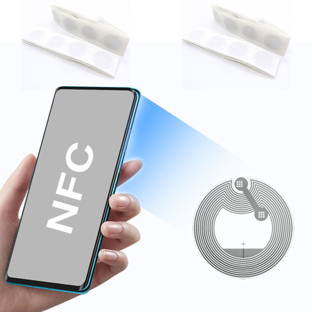100 Rewritable 13.56MHz NFC Tag Stickers