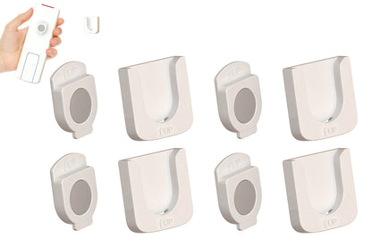 4PCS  Remote Control Wall Mount Holder Remote Control Organizers -White