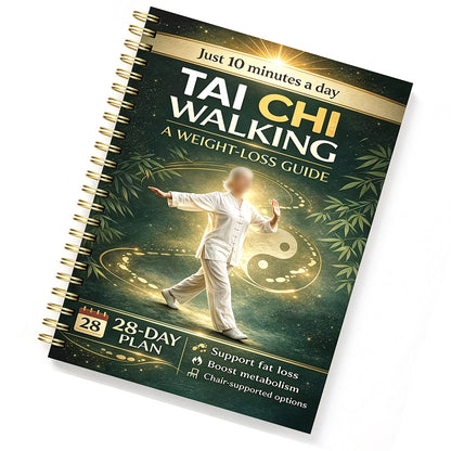 28-Day Tai Chi Spiral Planner Practice Log for Seniors and Beginners - Green