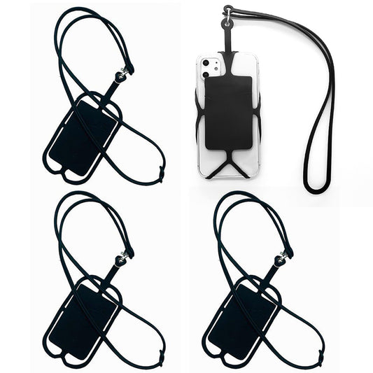 4PCS Universal Cell Phone Lanyard With Adjustable Neck Strap And Card Holder