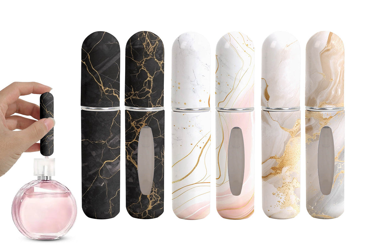 6pcs 5ml Refillable Mini Perfume Bottle Portable Travel Spray Atomizer