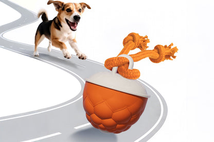 Interactive Dog Toys Touch Activated Bouncing And Jumping Dog Ball-Orange