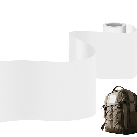 Self Adhesive Nylon Fabric Repair Tape 10 x 200cm Waterproof for Tents Backpacks-White