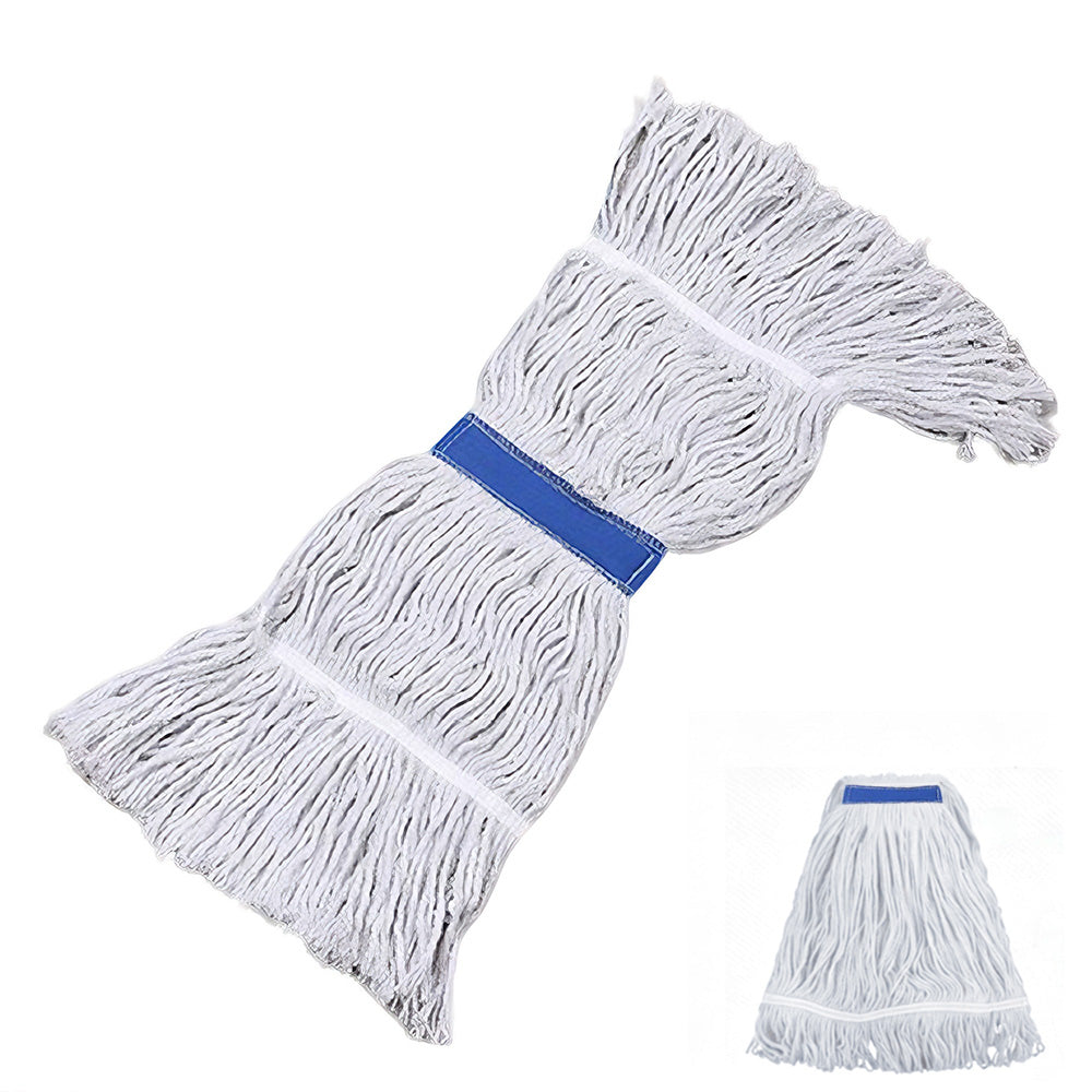 Cotton String Mop Head Detachable Loop-End Mop - White