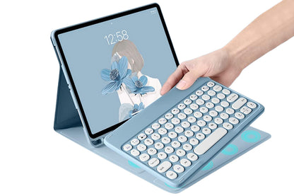 Bluetooth Touchpad for Samsung Galaxy Tab A9 / A9 Plus Detachable Keyboard -Blue