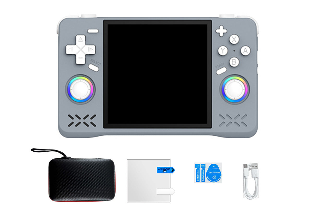 128G Handheld Game Syestem Portable Retro Game Player with Dual Joysticks -Grey