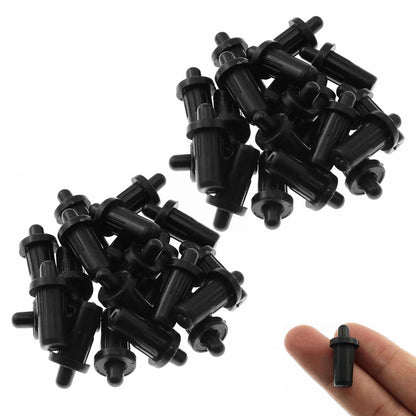 50 Pieces Plastic Spring Pivot Pins for Plantation Shutters - Black