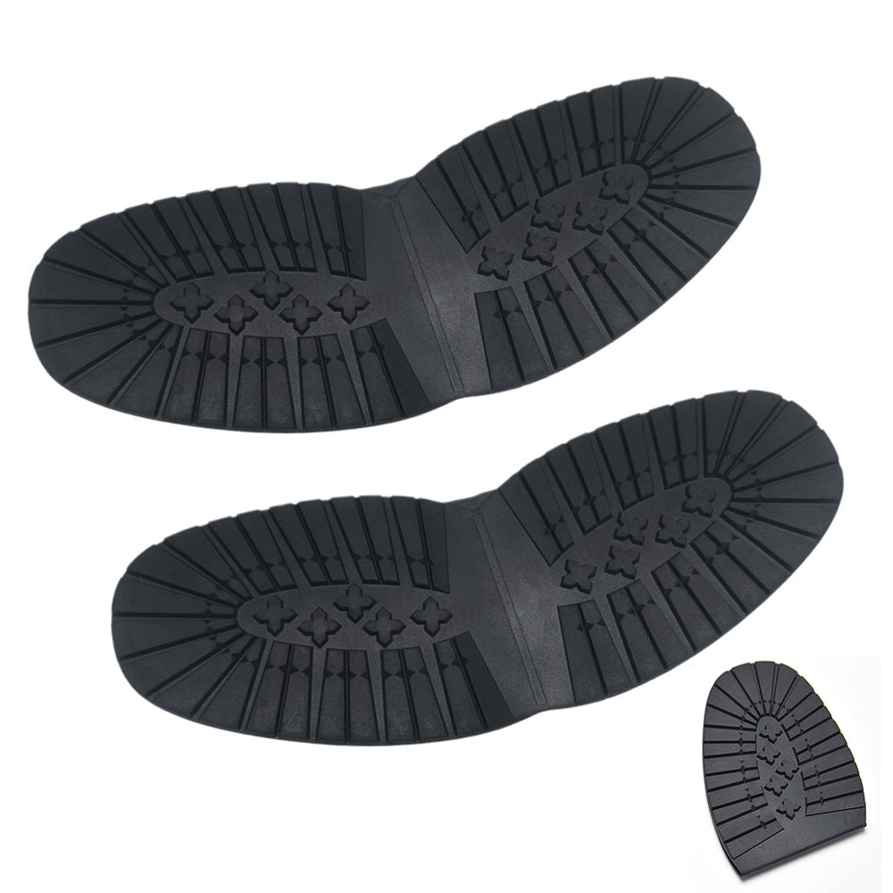 Black Shoe Sole Repair Pads for Mens Shoes and Boots - Forefoot