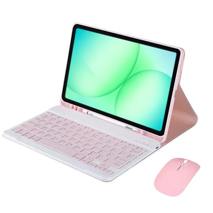 Keyboard Case & Mouse for Samsung Tab S11 S10 S9 S8 S7 - Pink