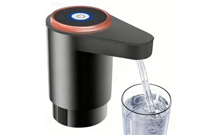 Electric Water Bottle Pump Automatic Dispenser For Kitchen Camping-Black