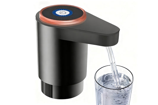 Electric Water Bottle Pump Automatic Dispenser For Kitchen Camping-Black