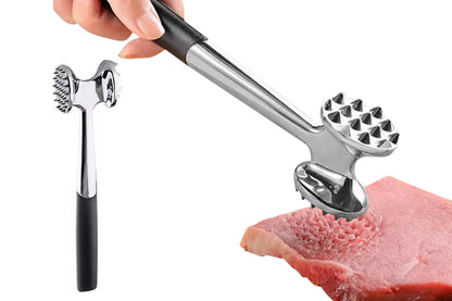 Meat Tenderizer Mallet Dual Sided Meat Hammer Chicken Pounder for Steak and Beef-Without?Hanging?Hole