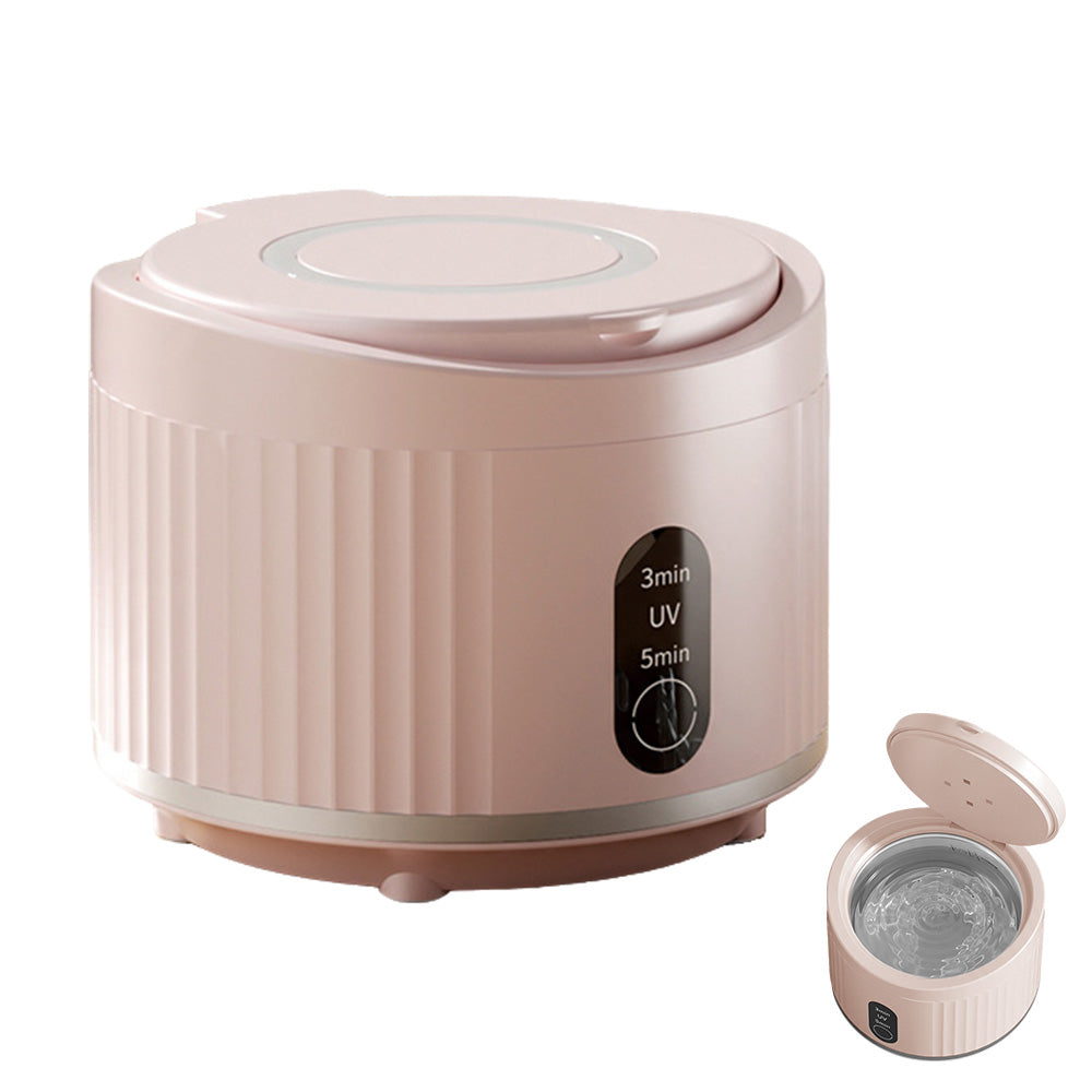 Ultrasonic Retainer Cleaner for Dentures Jewelry - Pink