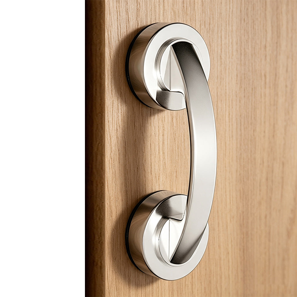 Suction Cup Door Handle Vacuum Suction Handle - Silver