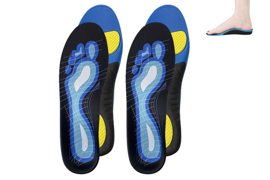 2Pairs Insoles Arch Support Orthotic Inserts Shock Absorption Flat Feet Shoe Insoles-EU40