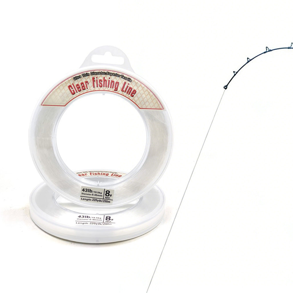 2Pcs Clear Fishing Line Wire 0.45mm 200m Invisible Nylon Thread for Hanging Balloons