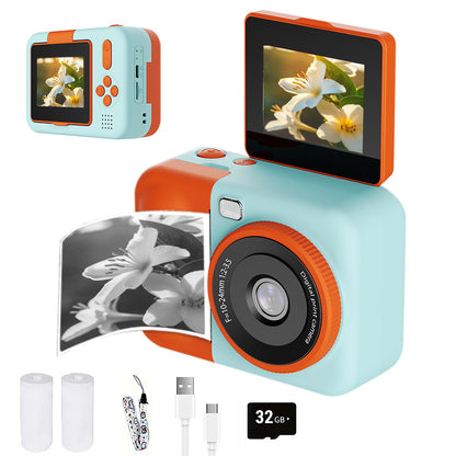 48MP Instant Print Camera with 32GB Memory Card - Blue