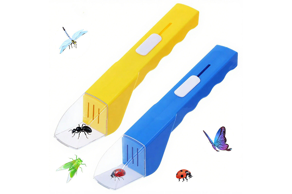 2Pcs Bug Catcher for Little Ones Bug trap Kit for Butterflies Bees-Blue and Yellow