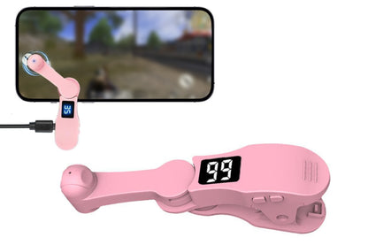USB Auto Clicker Phone Screen Tapping Device with Adjustable Speed and Display -Pink