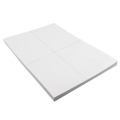 100 Pieces A4 Matte Self Adhesive Label Paper for Inkjet Laser Printers