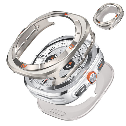 Full Cover Case and Glass Protector for Samsung Galaxy Watch Ultra 47mm - Silver