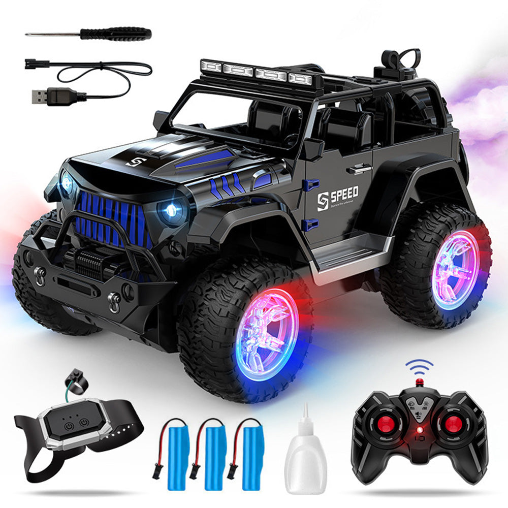 Remote Control Car Rechargeable Off Road Truck - Black