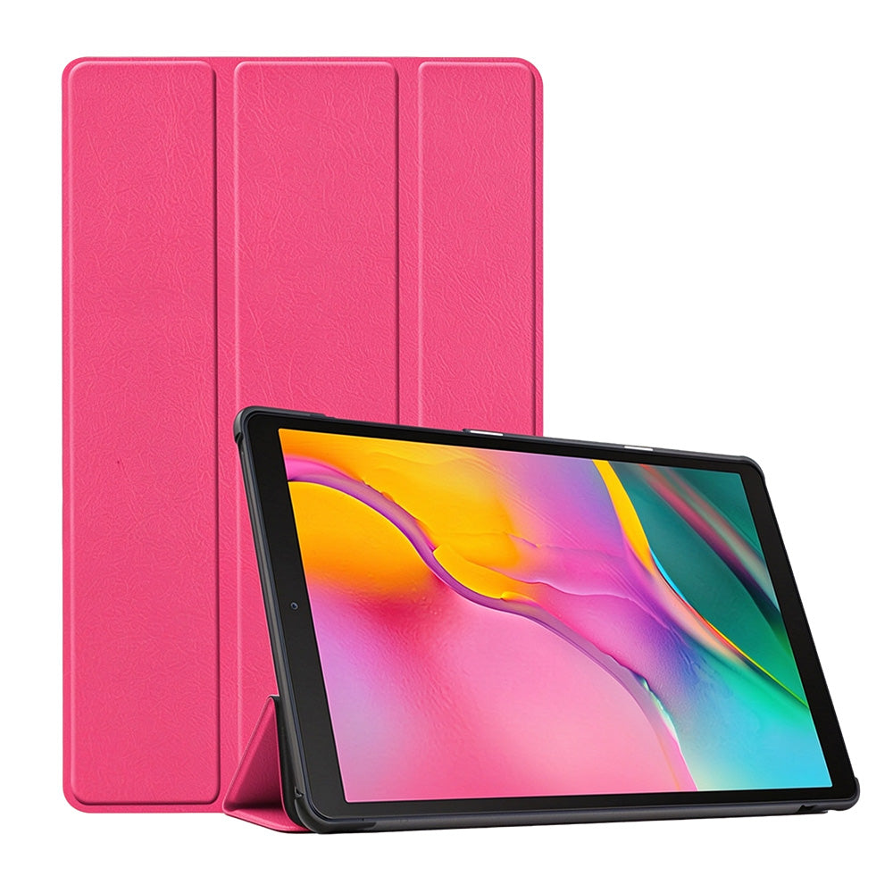 Smart Flip Case Compatible with Lenovo 10.1 Inch Laptop TB311FU 2025 with Stand - Rose Red