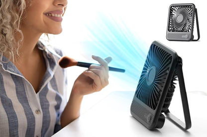 2Pcs USB Desk Fan Portable Mini USB Small Cooling Fan Desk Desktop Cooler