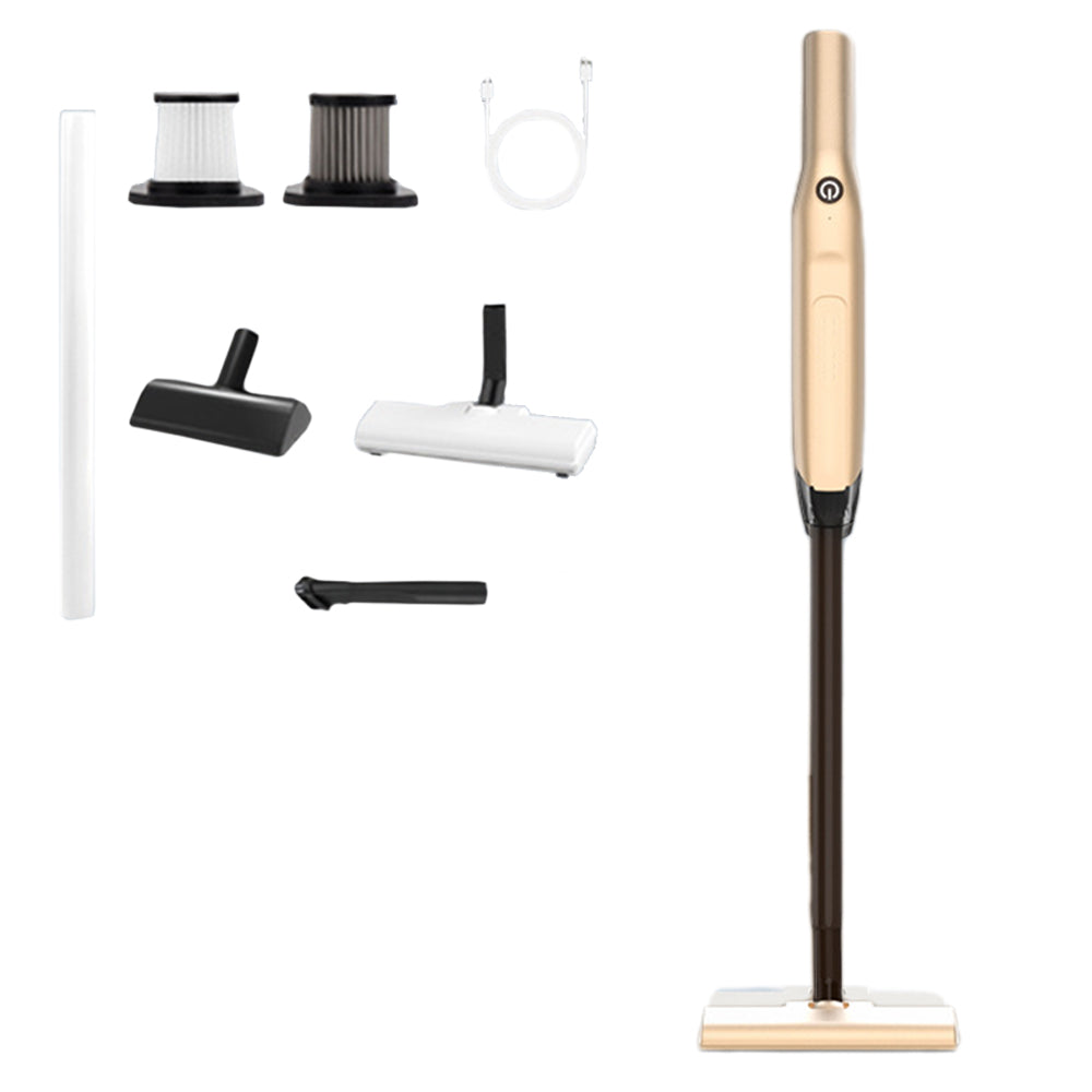 Cordless Vacuum Cleaner Rechargeable Handheld Vacuum for Hardwood Floor Gold