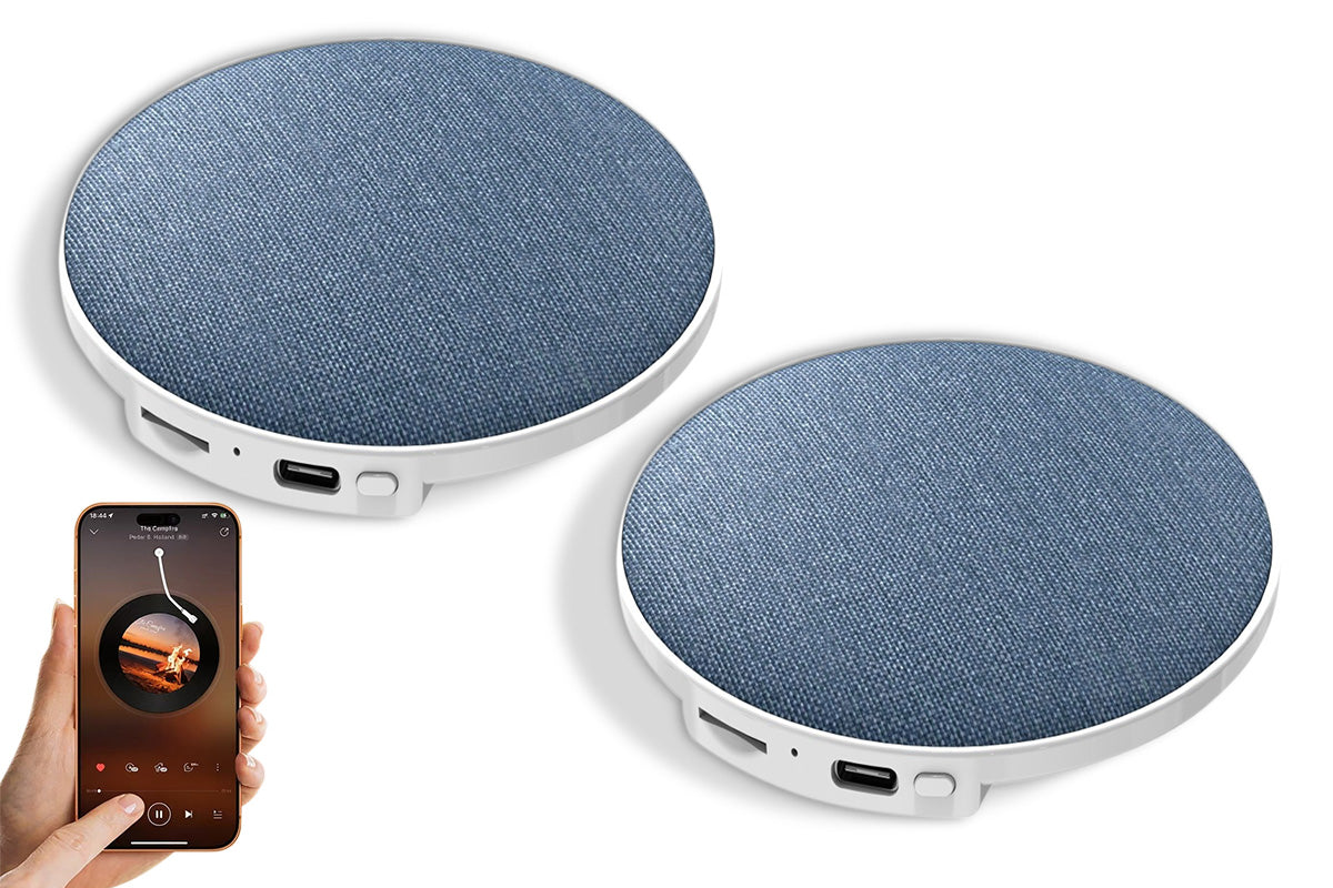 2Pcs Wireless Bluetooth Under Pillow Sleep Aid Speaker